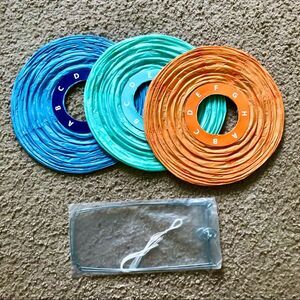 Blue Green Orange 3 9.5” Paper Lanterns Set NWOT